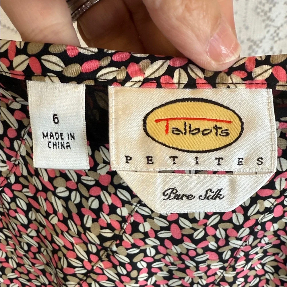 Talbots Petites Pink Linen Blazer & Silk Floral Midi Skirt‎ Set – Sizes 2P & 6P